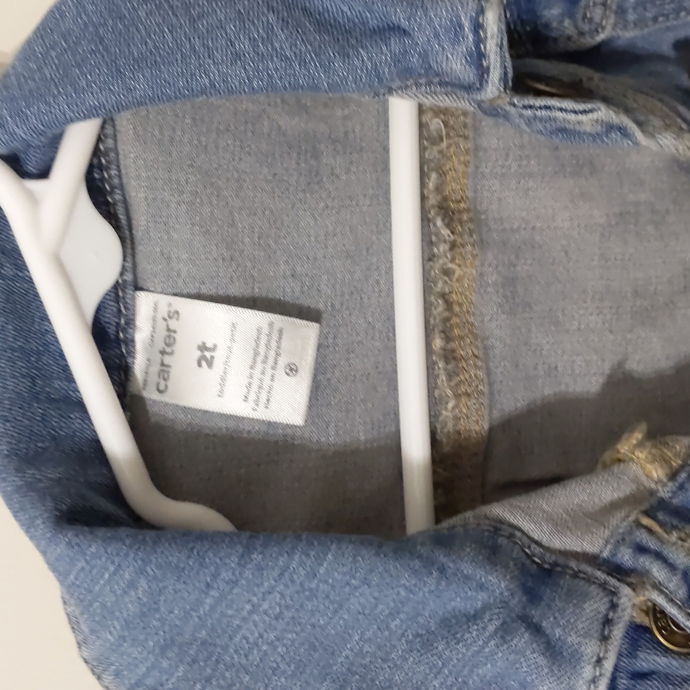 Carter's toddler girl denim jacket size 2T - Picture 5 of 6